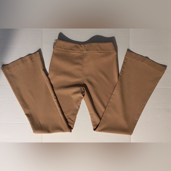 Retro circa 2000 tan slacks w lace up detail on the side- Sz 1 - Picture 5 of 11